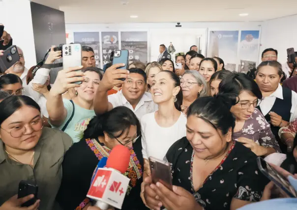 Claudia Sheinbaum llega a Mérida para reanudar gira con AMLO