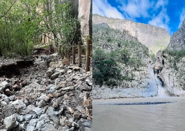 Santiago: Caminos destruidos y cascadas en El Salto tras impacto de Alberto