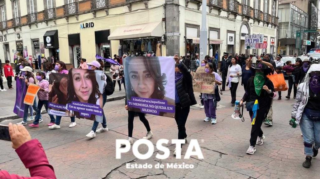 Se manifiestan en Toluca por feminicidio en Lerma y exigencia de justicia