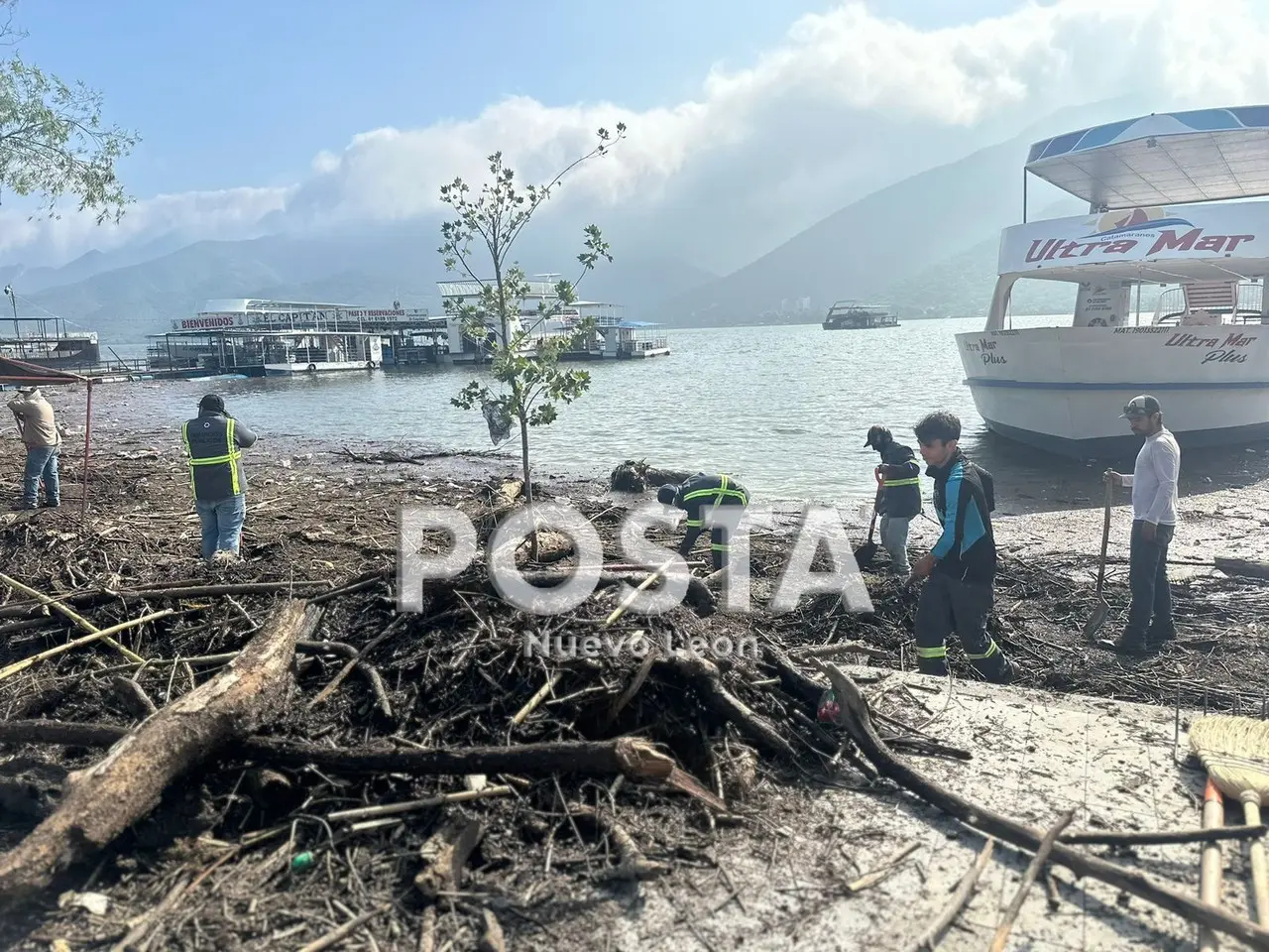 Jornada de limpieza en la Presa La Boca. Foto: POSTA