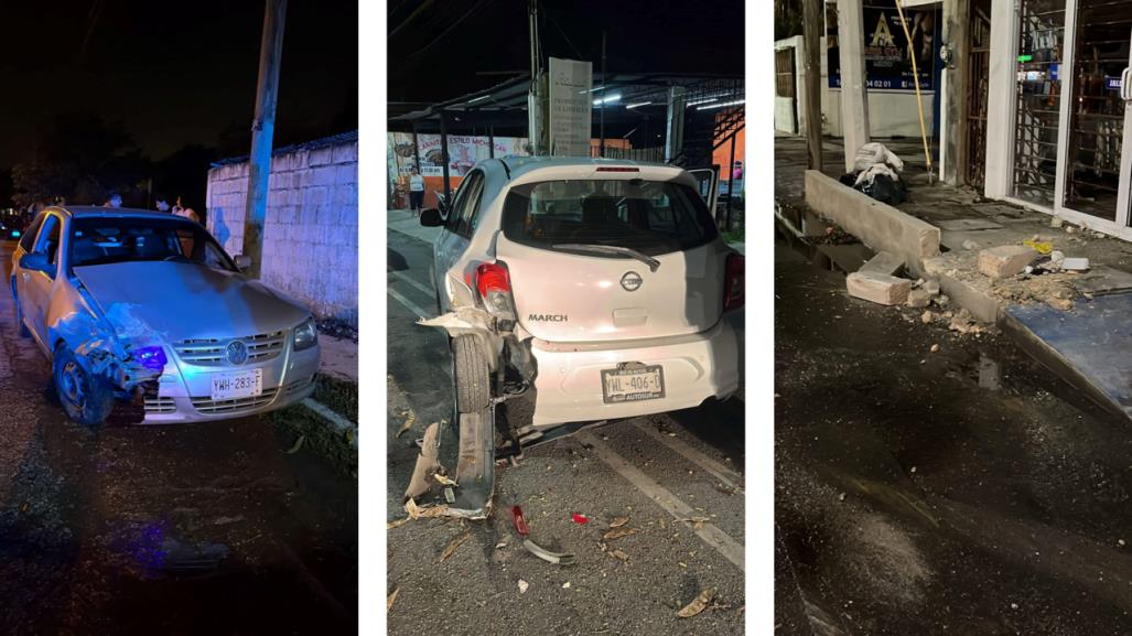 Persecución en Mérida: Conductor causa destrozos en la avenida Fidel Velázquez