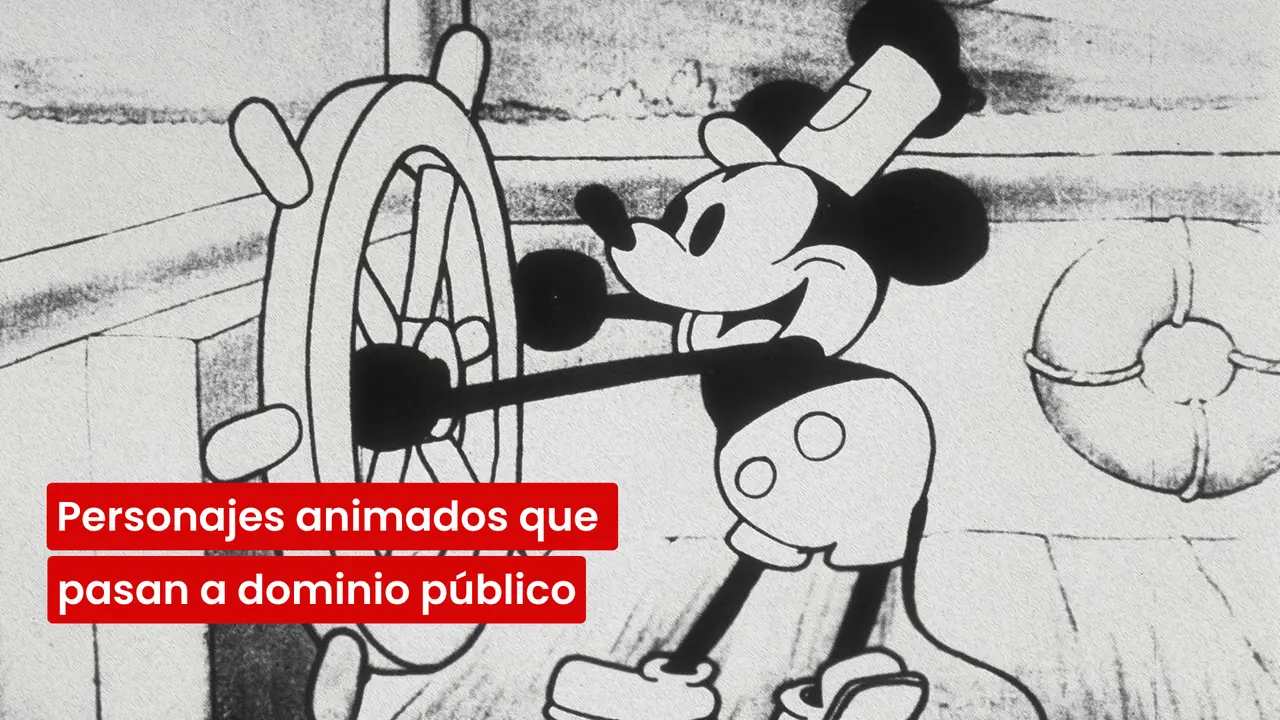 Mickey Mouse en Steamboat Willie. Foto de Disney.