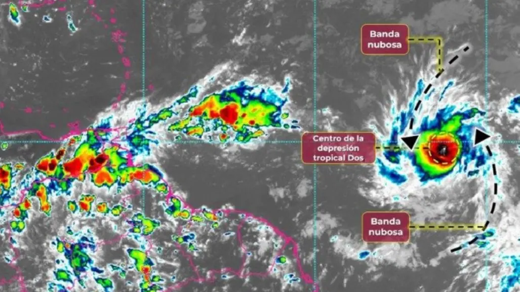 Depresión tropical dos: ¿Cuándo se convierte en huracán y qué estados afectará?