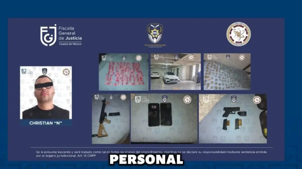 Detienen en cateos realizados en CDMX a posible operador del CJNG