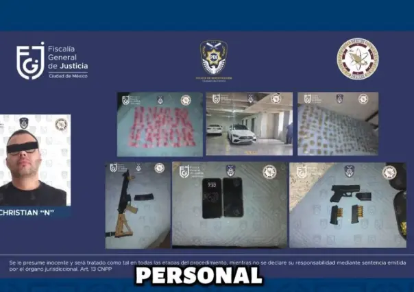 Detienen en cateos realizados en CDMX a posible operador del CJNG