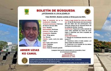 Emiten boletín de búsqueda para localizar a Abner Uzias Kú Canul