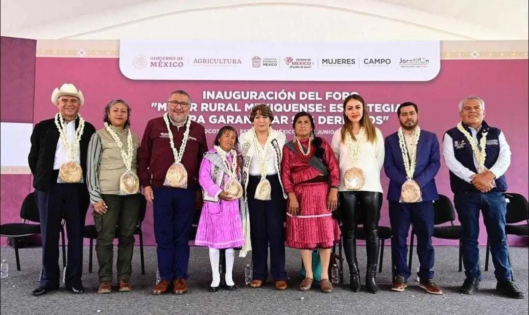 Delfina Gómez fortalece la conexión con mujeres rurales, indígenas y campesinas del Edoméx. Foto: @Delfina Gómez