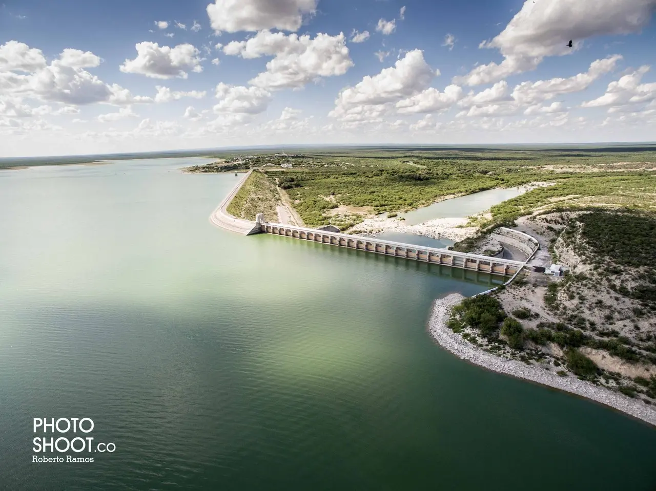 Presa Don Martín conocida como Venustiano Carranza. Foto de Roberto Ramos.