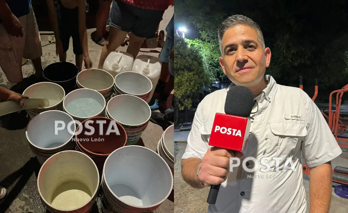 Héctor Sepúlveda, Activista que ayuda a los vecinos de García con pipas de agua. Foto: POSTA