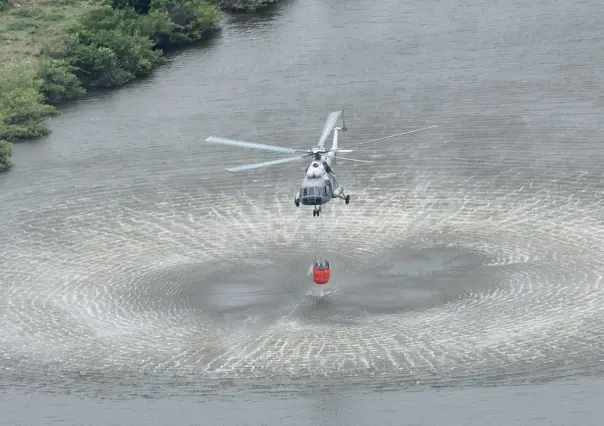 Armada de México capacita a Pilotos en combate de incendios vía aérea