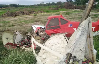 Se desploma avioneta en Villahermosa Tabasco; el piloto falleció