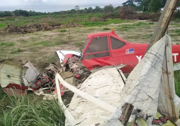 Se desploma avioneta en Villahermosa Tabasco; el piloto falleció