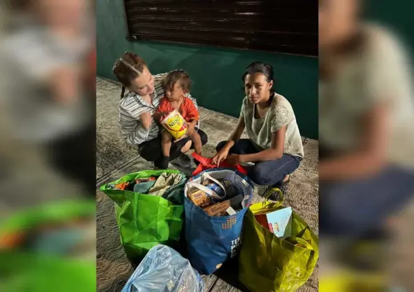 Pide madre migrante ayuda para su bebé