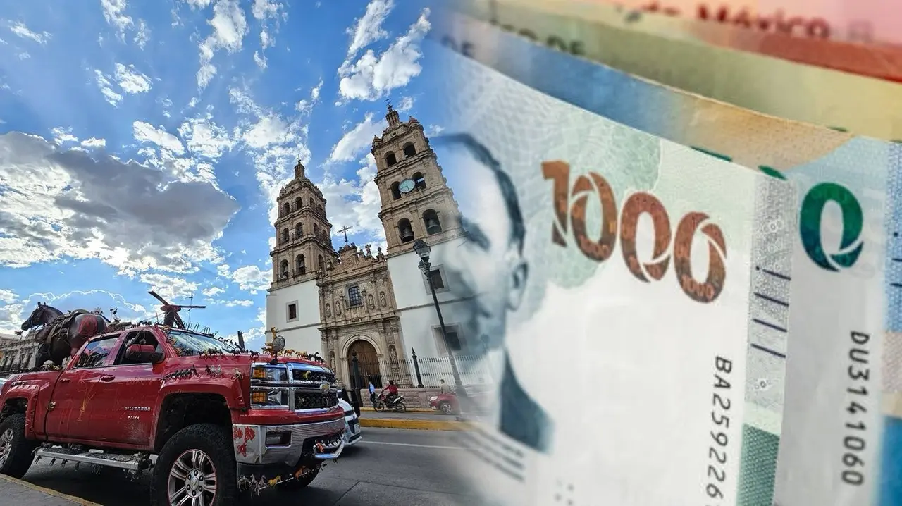 La catedral de Durango junto al compa de los caballos. Foto: Luis Lozano/Pixabay.