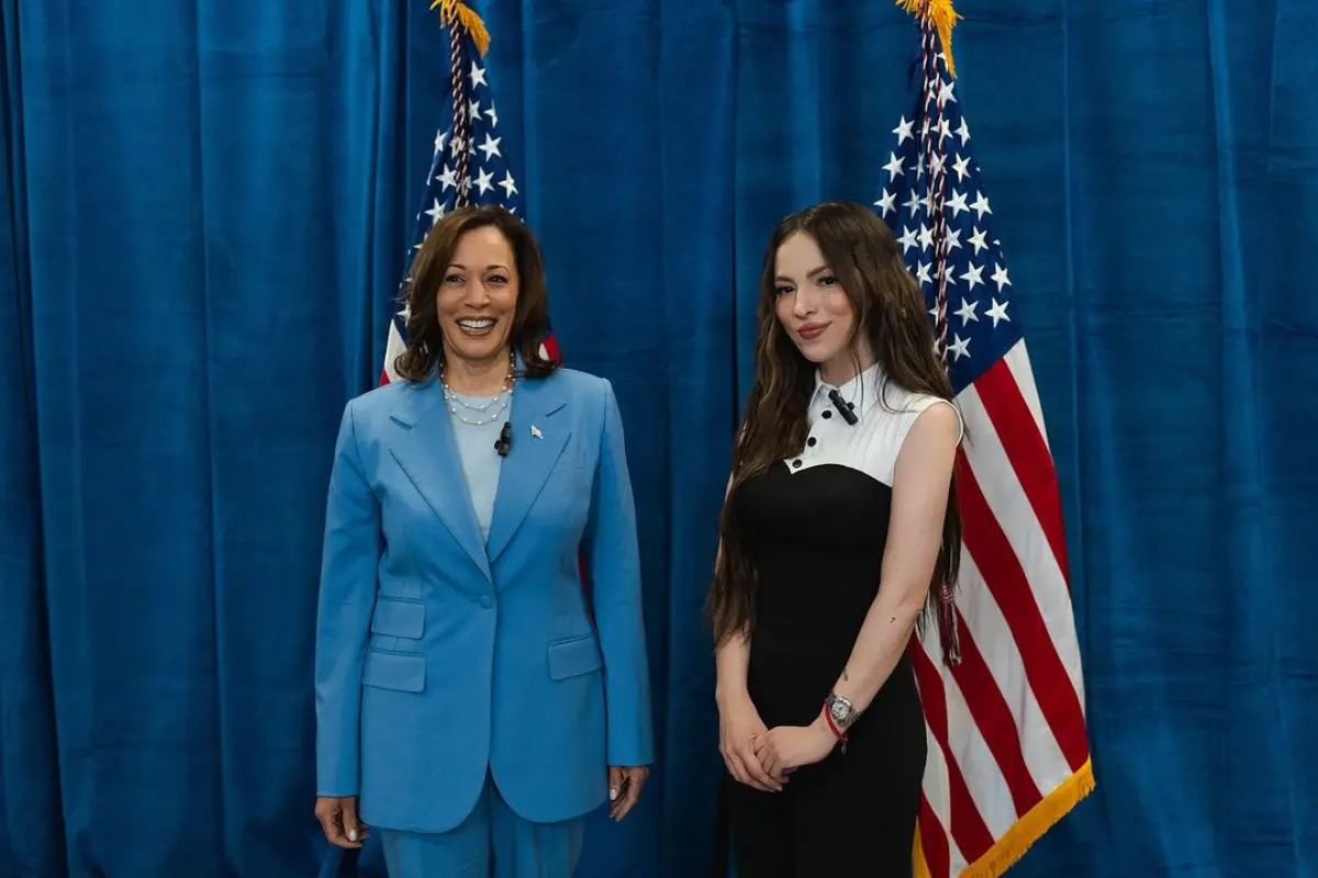 Paty Cantú y Kamala Harris, Foto: Instagram @patycantu