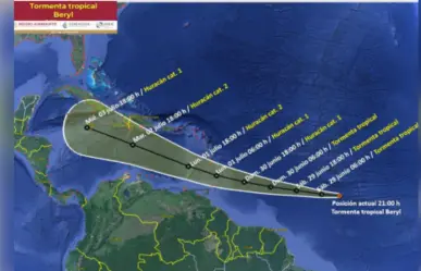 Tormenta Tropical Beryl: Alerta de huracán categoría 1