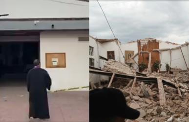 Sacerdote se salva milagrosamente del desplome en iglesia de Tala, Jalisco