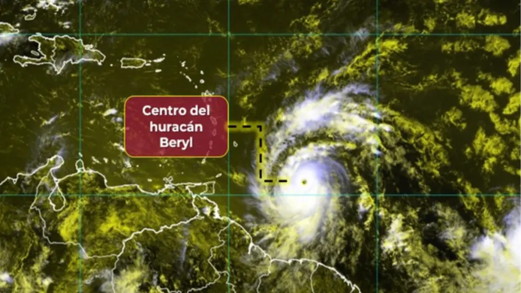 Huracán Beryl se intensifica a categoría 4; no hay peligro para México: Conagua