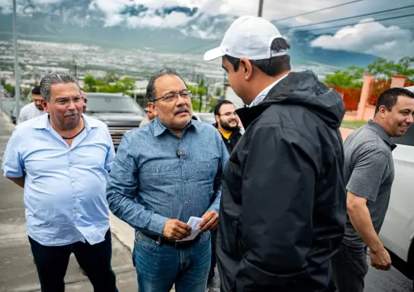 Gobierno de Escobedo envía maquinaria y apoyo a Santa Catarina