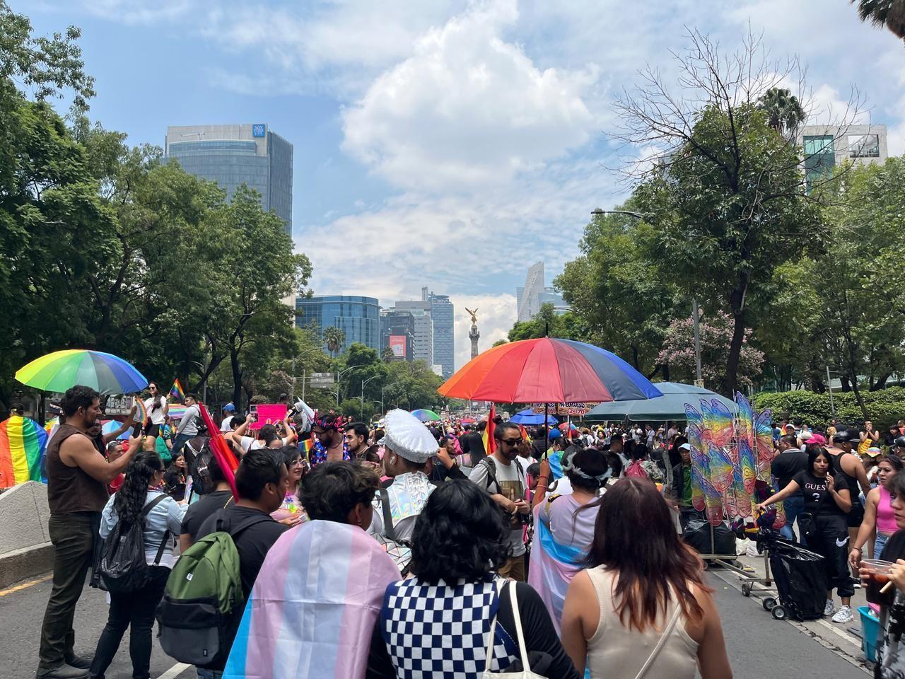 Miles de personas se reunieron desde el Ángel de la Independencia hasta el Zócalo capitalino. Foto: Maureen Hernández