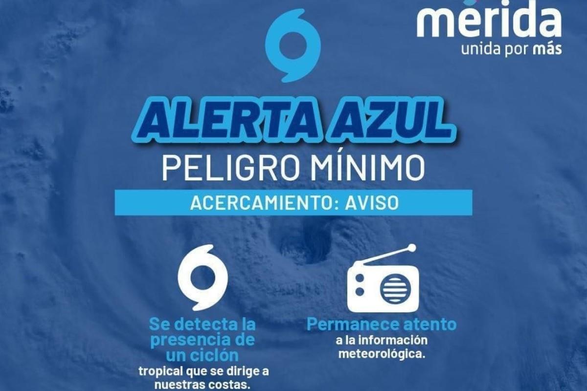 Comunicado de Protección Civil sobre la alerta azul en Yucatán Foto: X(Twitter) @procivy