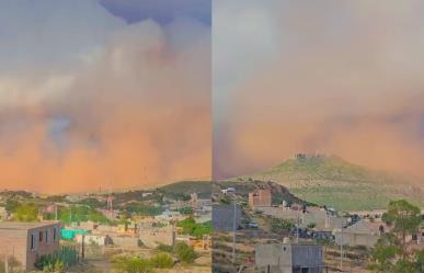 Impresionante tormenta de polvo del Sahara en Sombrerete, Zacatecas (VIDEO)