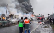 Incendio a espaldas del AICM; supuesto huachicol sería la causa