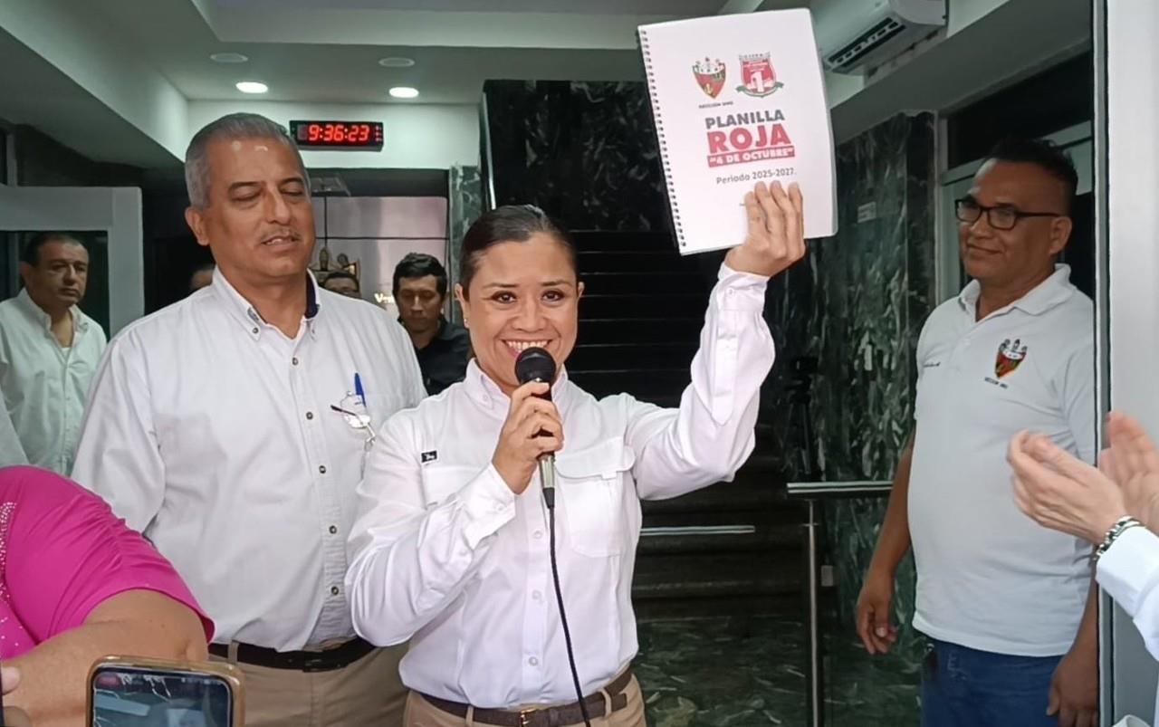 Fabiola Rodríguez Saucedo busca ser la primera mujer en dirigir la Sección 1 del STPRM. Foto: Axel Hassel