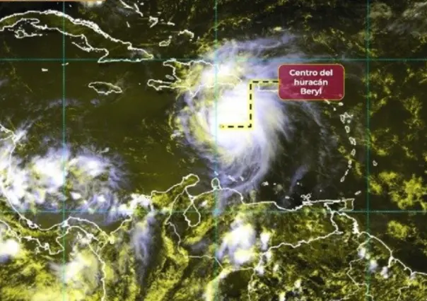 Huracán Beryl baja a categoría 4 y se aproxima a la Península de Yucatán