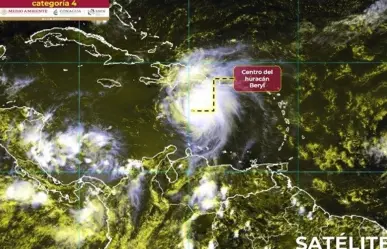 Huracán Beryl categoría 4 mantiene trayectoria hacia la Península de Yucatán