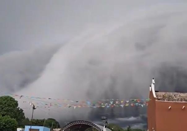 Huracán Beryl: Se forman impresionantes nubes en Ticum, Yucatán (VIDEO)