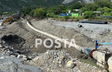 Reaparece fuga en conexión de tubería en Río Santa Catarina