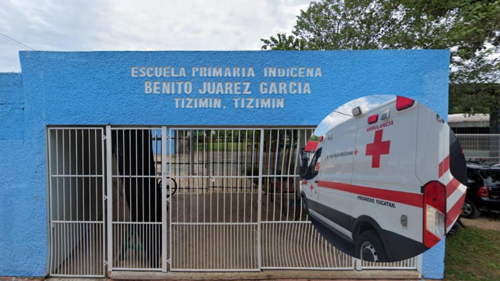 Maestro de primaria termina en el hospital tras caer de una escalera en Tizimín