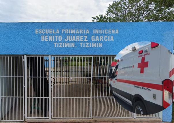 Maestro de primaria termina en el hospital tras caer de una escalera en Tizimín