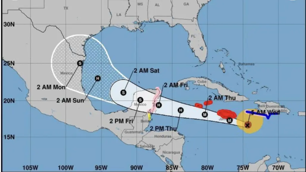 Clima en Yucatán: reporte de Beryl para el miércoles 3 de julio