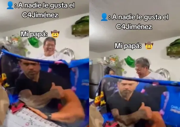 El más fan: hombre recibe frazada de su reportero policiaco favorito (VIDEO)