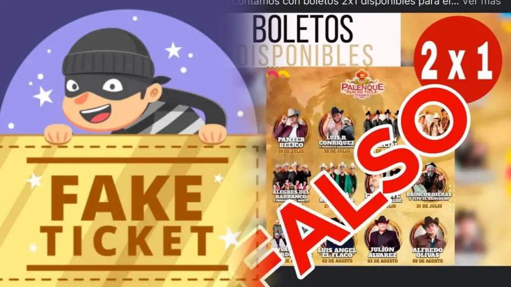 Publicitan falsa promoción en la venta de boletos para el Palenque