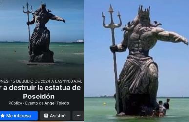 ¿Por qué yucatecos quieren derrumbar estatua de Poseidón? Esto sabemos