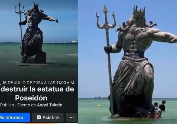 ¿Por qué yucatecos quieren derrumbar estatua de Poseidón? Esto sabemos