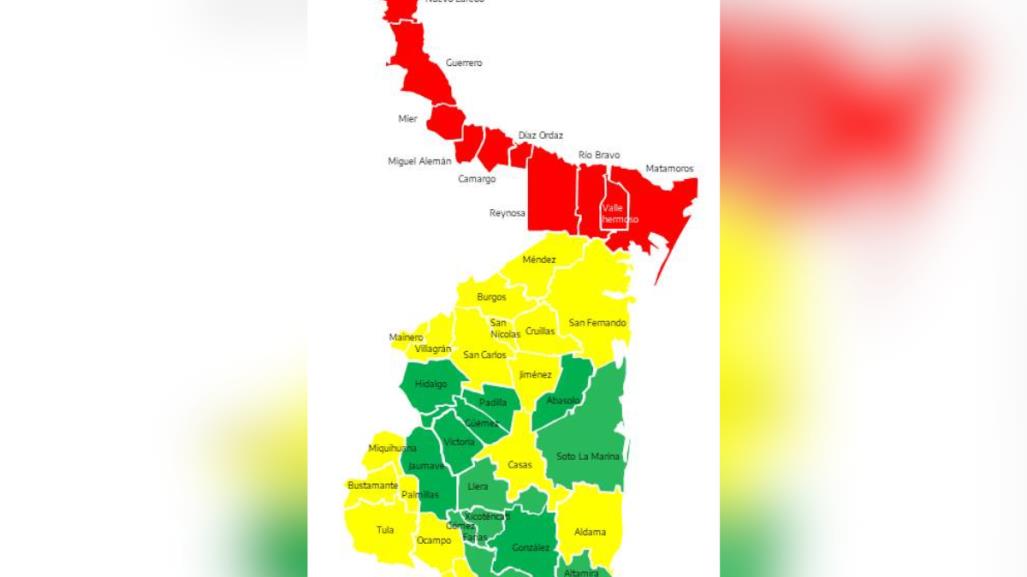 Semáforo del Agua: salen de rojo 23 municipios de Tamaulipas