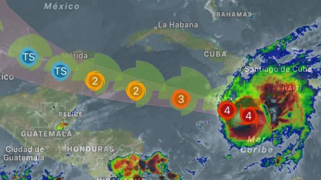 ¿Por dónde entrará Beryl a Yucatán?, conoce su probable trayectoria