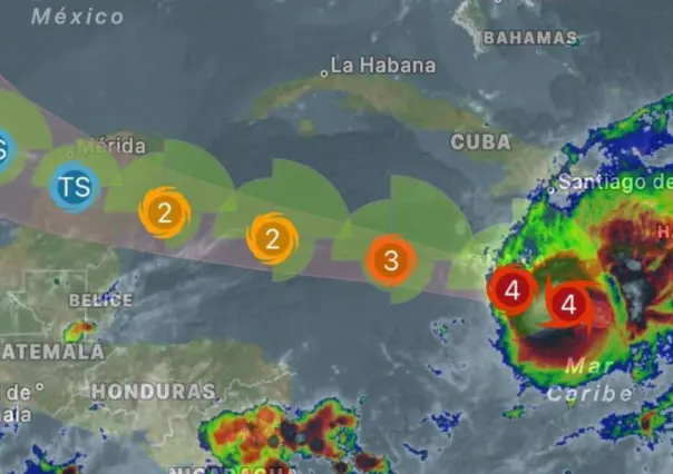 ¿Por dónde entrará Beryl a Yucatán?, conoce su probable trayectoria