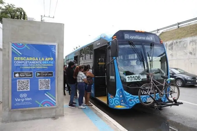 El servicio de transporte Va y Ven será suspendido el próximo viernes ante las posibles afectaciones por el huracán “Beryl” en territorio yucateco.- Foto de redes sociales