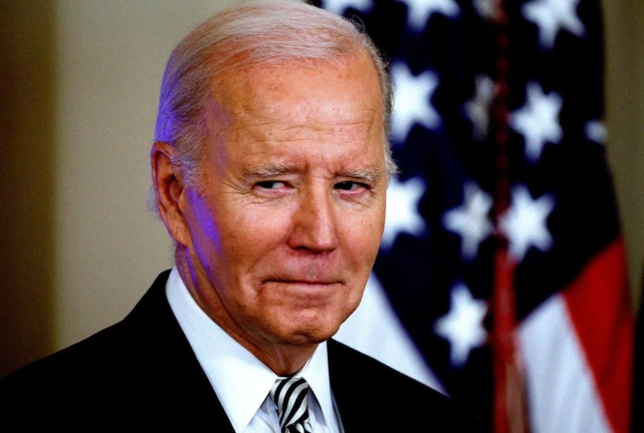 Joe Biden en una conferencia de prensa en la Casa Blanca. Foto: Vanity Fair.