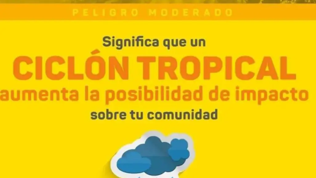 Emiten alerta amarilla en Yucatán ante el impacto de Beryl.