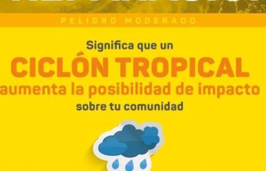 Emiten alerta amarilla en Yucatán ante el impacto de Beryl.