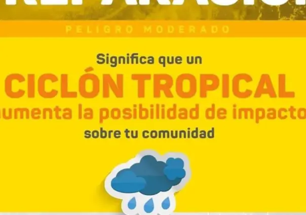 Emiten alerta amarilla en Yucatán ante el impacto de Beryl.