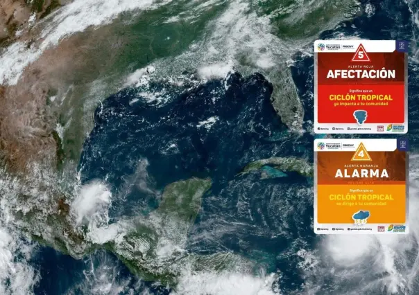 Alerta Roja y Naranja por Huracán Beryl en Yucatán