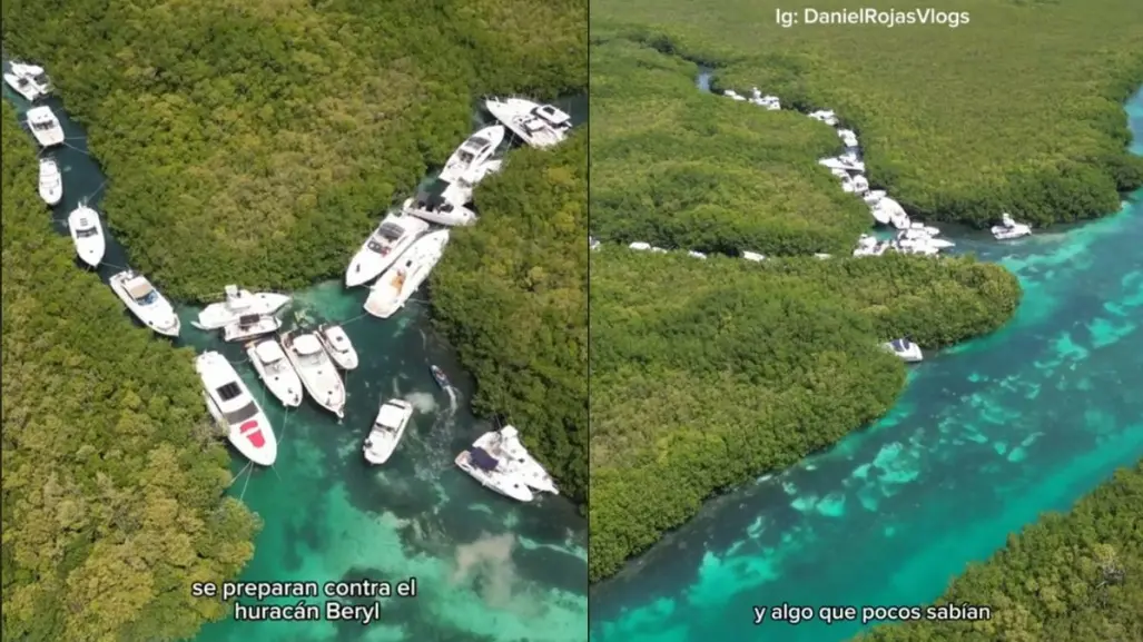 Ante llegada de Beryl a Quintana Roo: así resguardan las embarcaciones