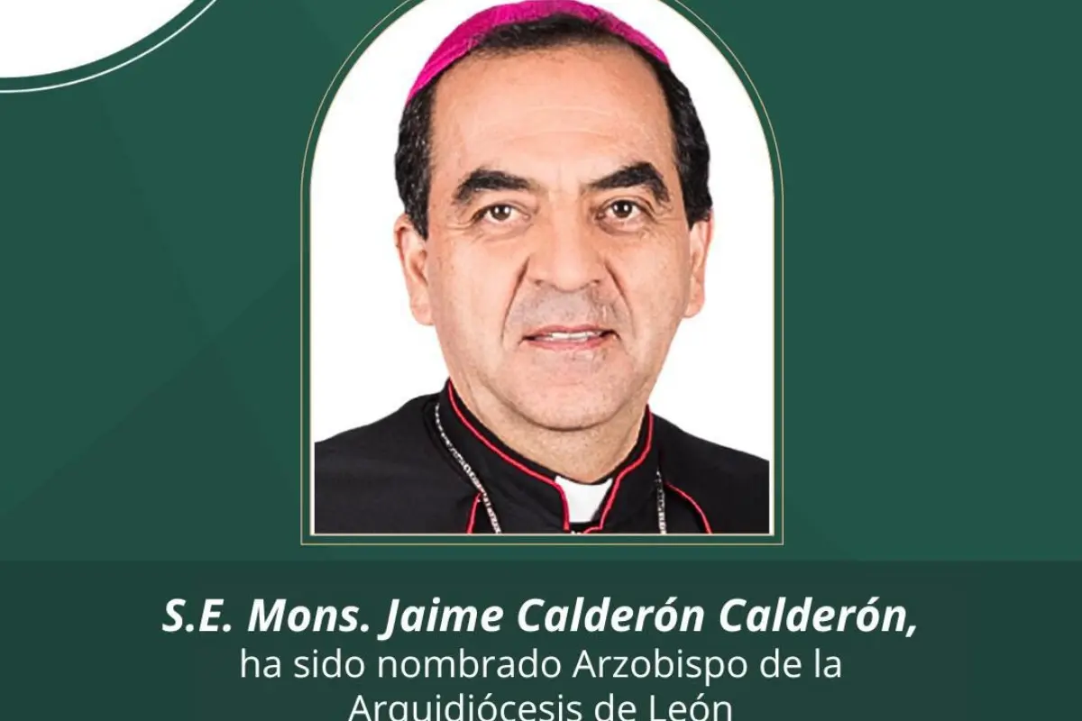 Monseñor Jaime Calderón Calderón Foto: X(Twitter) @IglesiaMexico